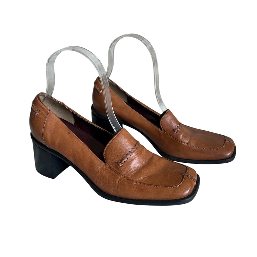 Nicole Tan Leather Heels